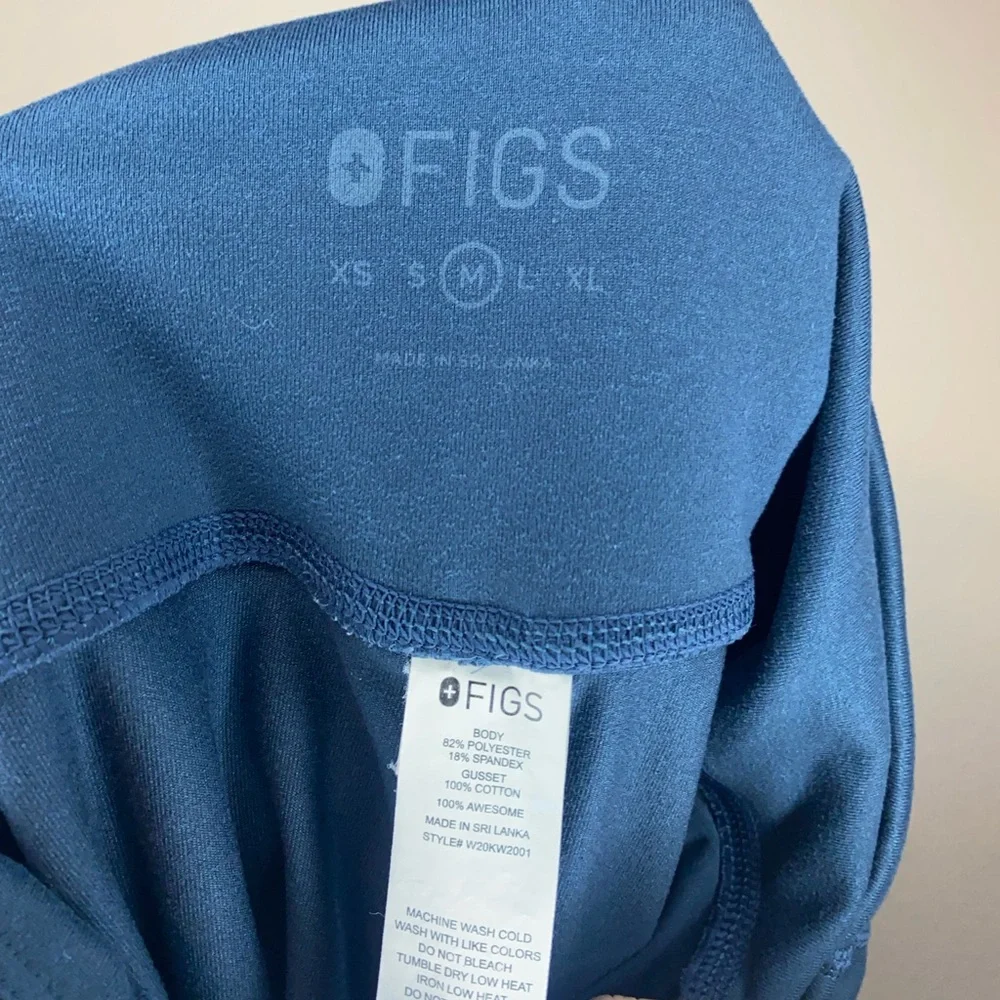 Figs Blue Leggings Athletic Comfort - Picture 5 of 5